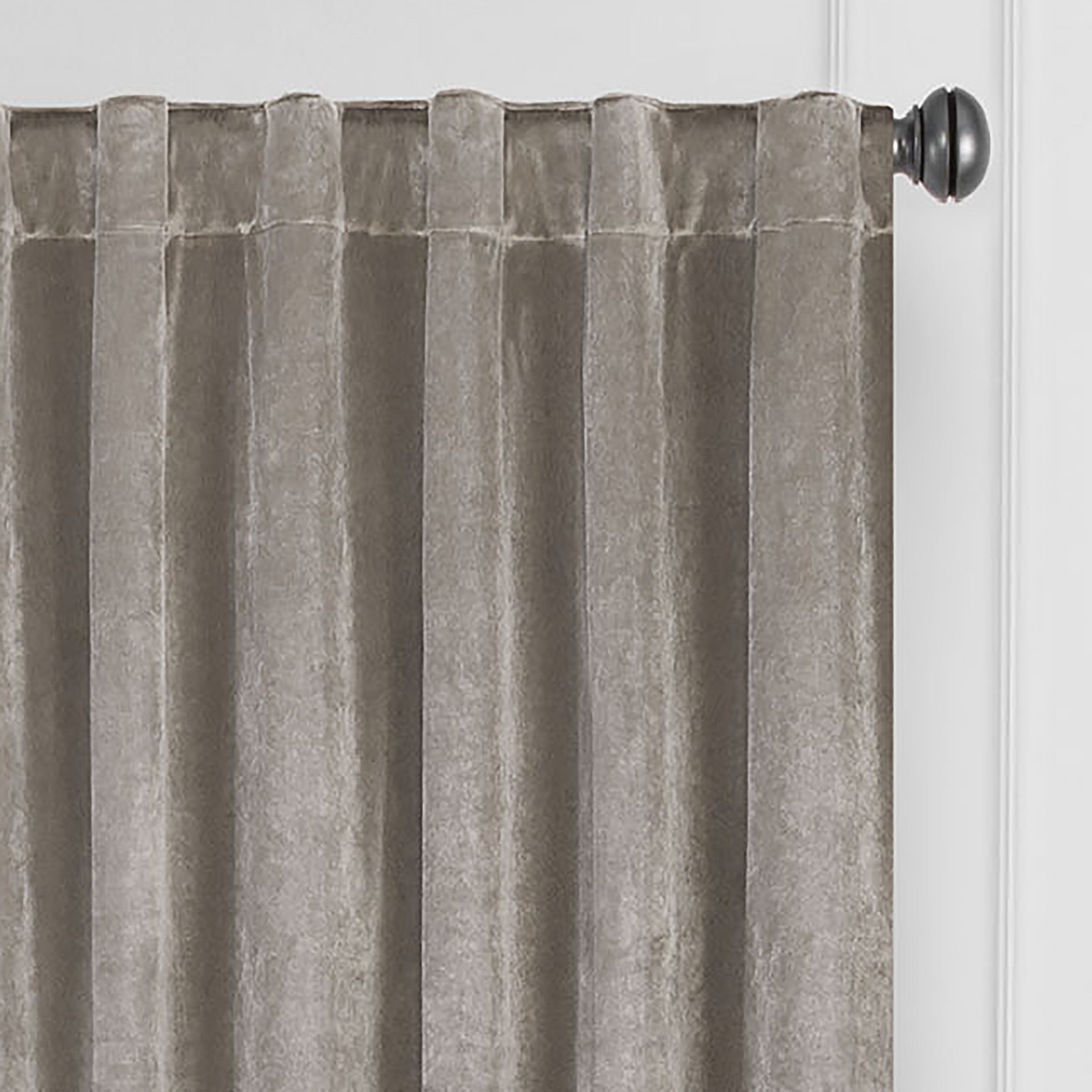 Eclipse Absolute Zero Harper Absolute Zero 100% Blackout 50 x 63 Curtain Panel in Mushroom