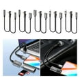 thumbnail image 2 of 25cm Type C Male To Double Female Charging Cable 90 Degree Angled Design Car Home Office Use Phone Tablet, 2 of 9
