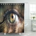thumbnail image 1 of ABPHQTO Cortina de ducha verde surrealista azul del ojo de la muerte del bosque rodeado de árboles 152x180 cm ABPHQTO PKNMT60x72Shower-6001, 1 of 2