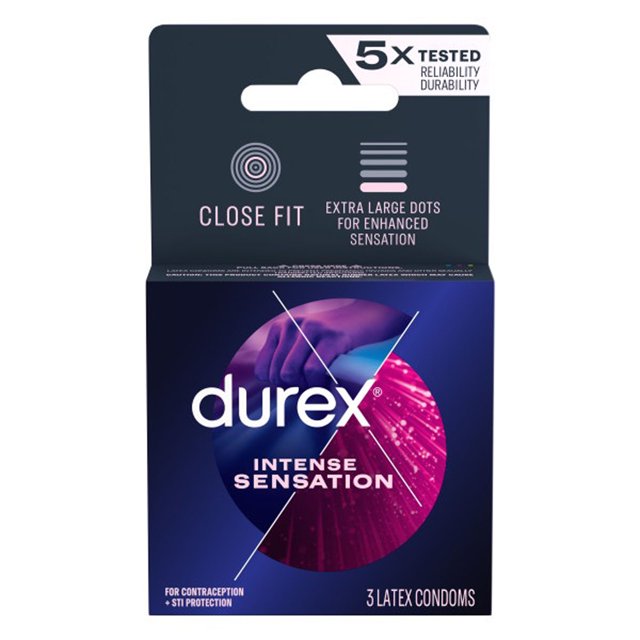 Durex Intense Sensation Condom - Box of 3