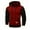 Wine, variant on Men's Color Block Hoodies Sweatshirt with Kangaroo Pocket, Trendy Drawstring Long Sleeve Athletic Pullover Hooded