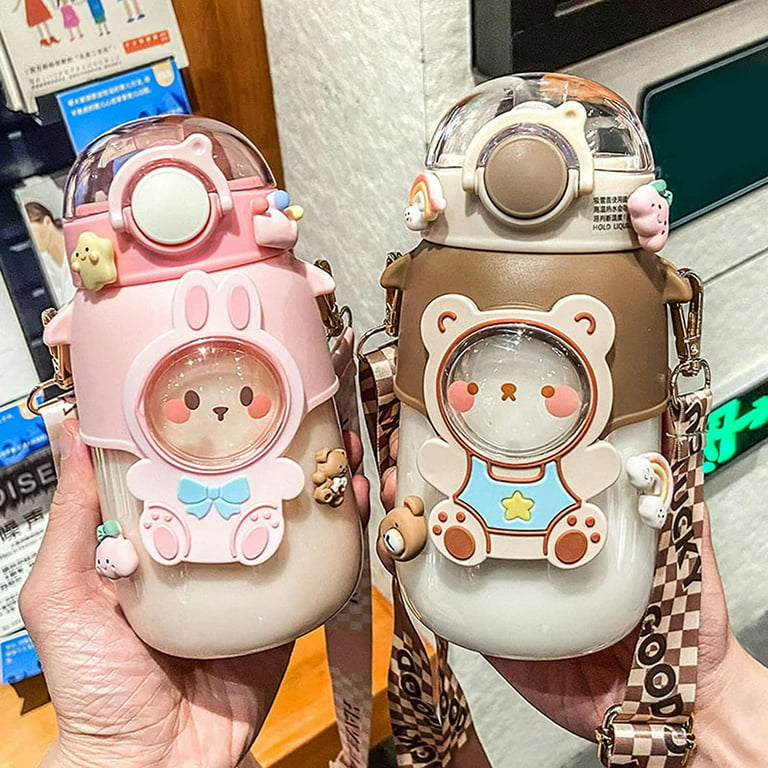 New Arrive Stainless Steel Kids Drinking Bottle Lovely Children Water  Bottles with Handle and Straw - China Water Bottle Kids and Kawaii Water  Bottle price