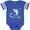 Football Blue and White, variant on Inktastic Fourth of July Shark Surfing Boys or Girls Baby Bodysuit