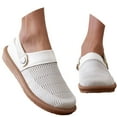 thumbnail image 4 of CAIXAI Wide Walking Shoes for Women Adjustable Upper Womens Walking Sneakers Casual Closed Toe on Womens Walking Shoes Knit Upper Embroidery Mary Jane Flats Women Hands Free Sports Shoes, 4 of 8