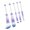 Violet gradient D, variant on CIYISON Beaded Makeup Brush Set Metal Handle Makeup Brushes Eyeshadow Brush Blush Brush Beadable Makeup Brushes for Makeup