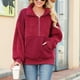 thumbnail image 5 of Sudadera con capucha afelpada para mujer, sudadera con capucha de vellón afelpada para mujer, sudadera afelpada para mujer, diseño aerodinámico, 5 of 8