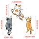 thumbnail image 1 of Pegatinas de pared con diseño de gatos, pegatinas reflectantes para coche, pegatinas decorativas para coche, bicicleta, scooter, 3 unidades, 1 of 6