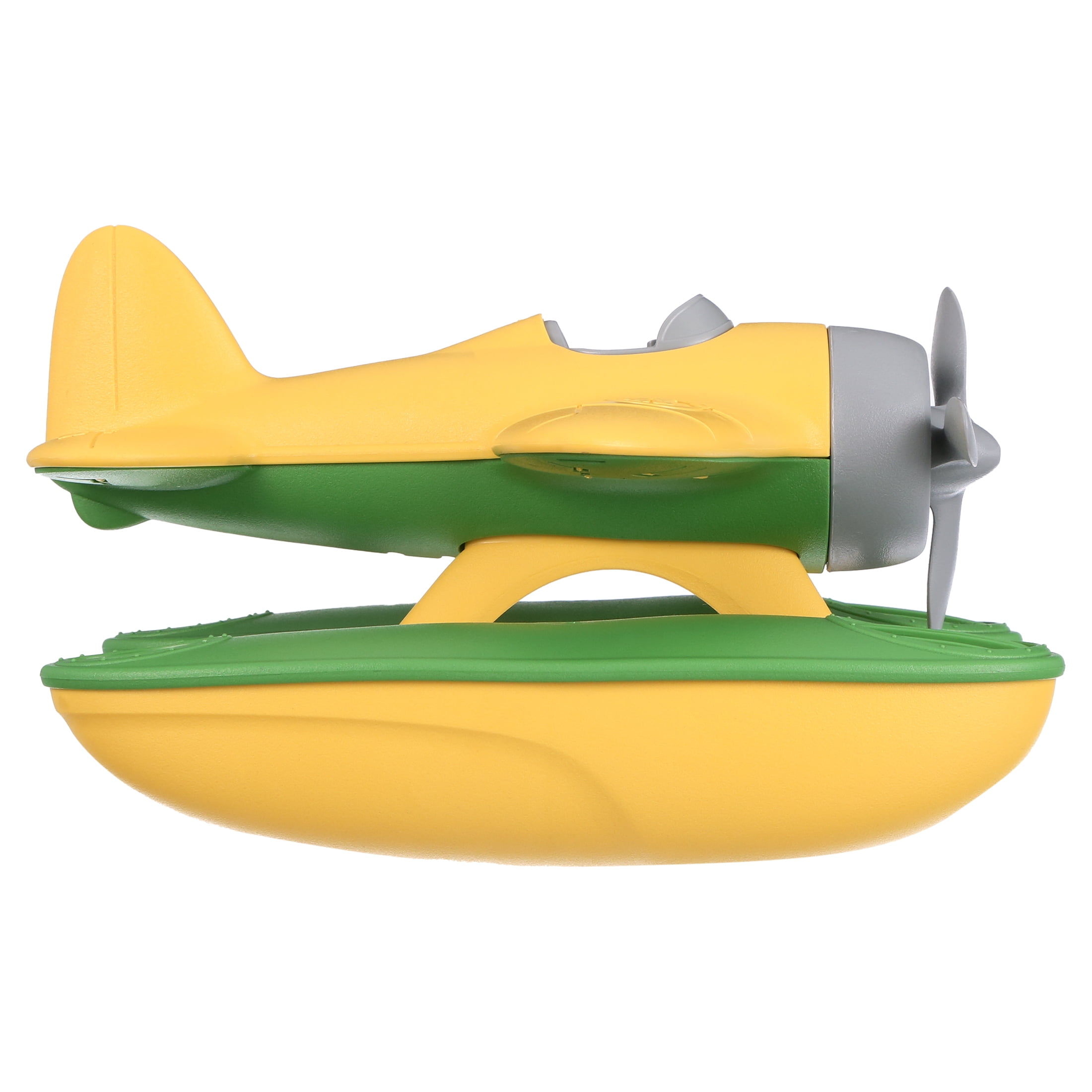 Green Toys: Seaplane - Yellow - Floating Water & Bathtime Toy, Indoor & Outdoor, Spinning Propeller, Recycled Plastic, Kids & Toddler, Ages 1+