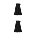 thumbnail image 4 of Sonducket maxi negra sólida sofisticada y sexy para mujeres adultas negra midi larga Faldas Mujer negro 4XL 1 negro 4XL, 1 2Conjunto, 4 of 6