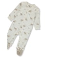 thumbnail image 2 of Carter's Baby Boys' Kangaroo Footed Coveralls Color: white Size: 9 months, 2 of 3