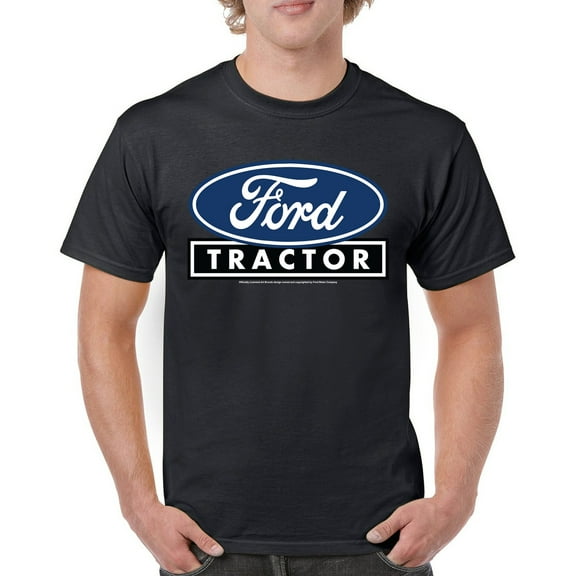 Ford Tractor Logo Blue T-shirt Vintage Farm Rustic Classic Brand Heritage Retro Life Agricultural Field Men's Tee