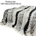 thumbnail image 2 of JWshufel Throw Blanket Fleece Soft Cozy Cloud Pattern for Couch Sofa Bed Office Relaxation Plush Versatile Decorative Gift Warm Fuzzy Jacquardweave All Seasons 39.4x59in Black, 2 of 5