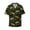 Monster Truck1, variant on Ocean Scene with Noah's Ark Men's Loose Fit Cuban Collar Short-Sleeve Shirt with Button-down and Chest Pocket for Everyday Wear Outings - XX-Large