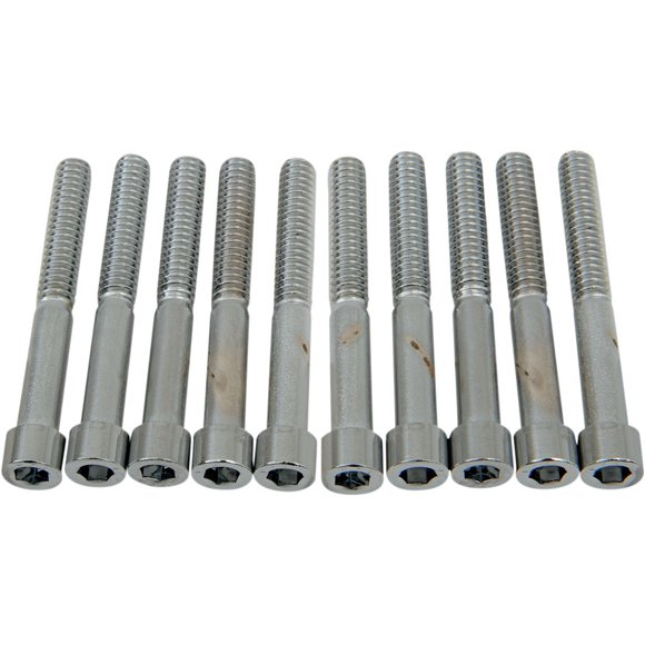 Drag Specialties 1/4"-20 x 2" Coarse Thread Smooth Socket Head Bolts