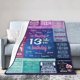 thumbnail image 1 of LHSHID Happy 13th Birthday Throw Blanket Soft Fuzzy Fleece Blanket For Couch Bed Living Room Decoration 60x80in, 1 of 6
