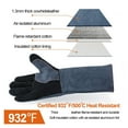 thumbnail image 5 of Welding Protection Work Leather Gloves For Welder 1.3mm BBQ Kitchen Stove Heat Puncture Resistant Gloves For Welding ,Widely Use, 5 of 9