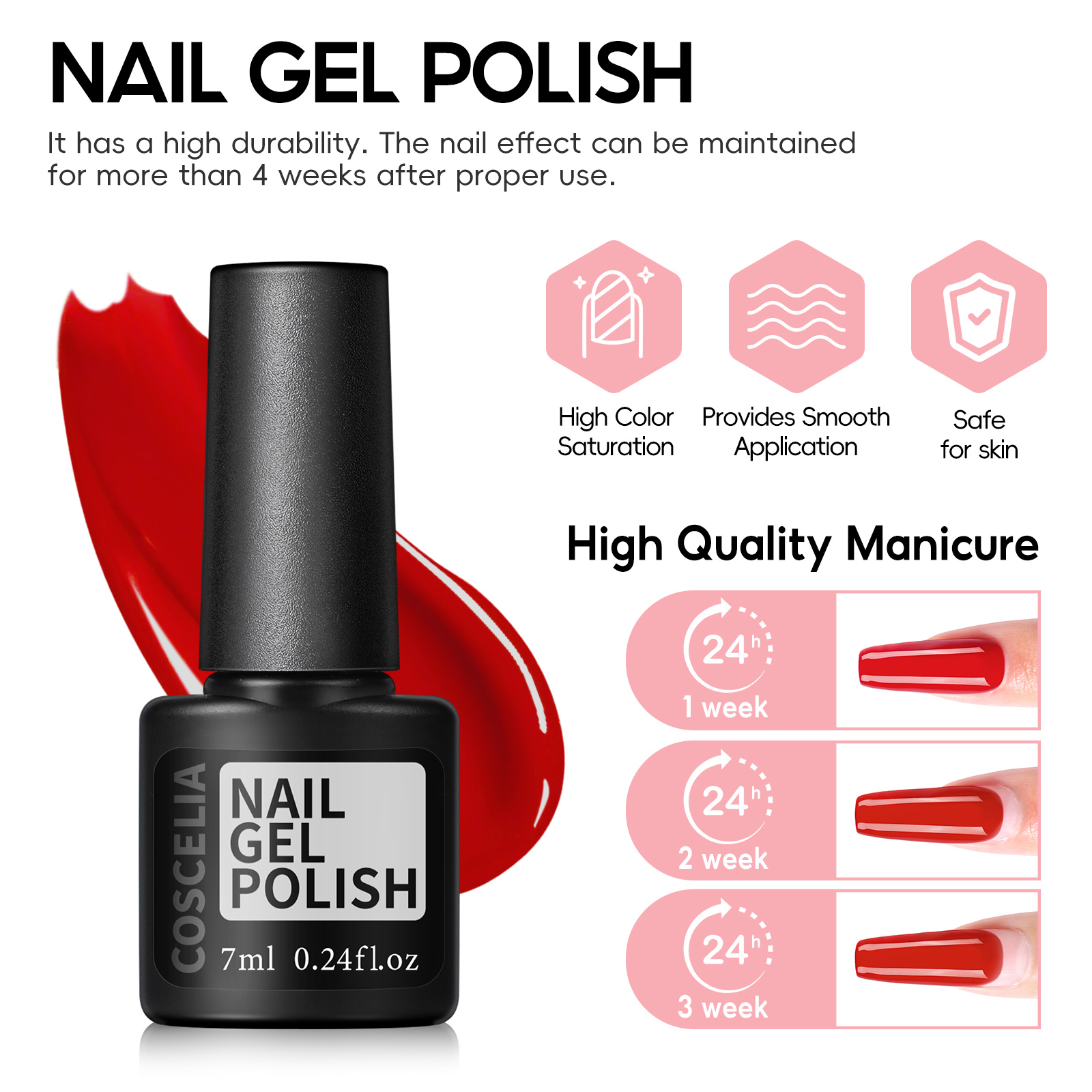 COSCELIA Gel Polish Kit with U V Light 35 Cream Colors Gel Polish 5PCS Top Base Coat Nail Art All Seasons Professional Gel Manicure Kit Gifts