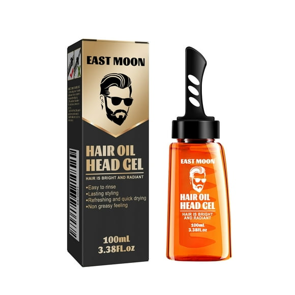 East Moon Peine de cera para el cabello para hombre, cabeza aceitosa retro, estilo de espalda grande, peine hidratante y duradero, peine para peinar,1 piezas