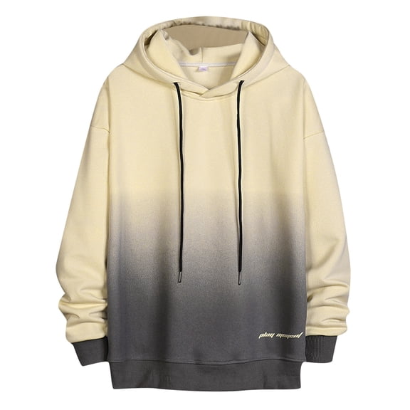 Men's Hoodies Pullover Tie-Dye Casual Kangaroo Pockets Drawstring Long Sleeve Hooded Sweatshirts Autumn Winter Coat