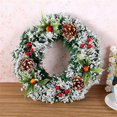 thumbnail image 1 of Handiwork Christmas Garland Wreath Ring Pendant Home Window Door Hanging Decor, 1 of 8
