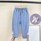 thumbnail image 3 of Odeerbi 1-6 Años Niñas Primavera Verano Pantalón Vaquero Con Lazo Pantalón Vaquero Vaquero Vaquero Suelto de Exterior, 3 of 3