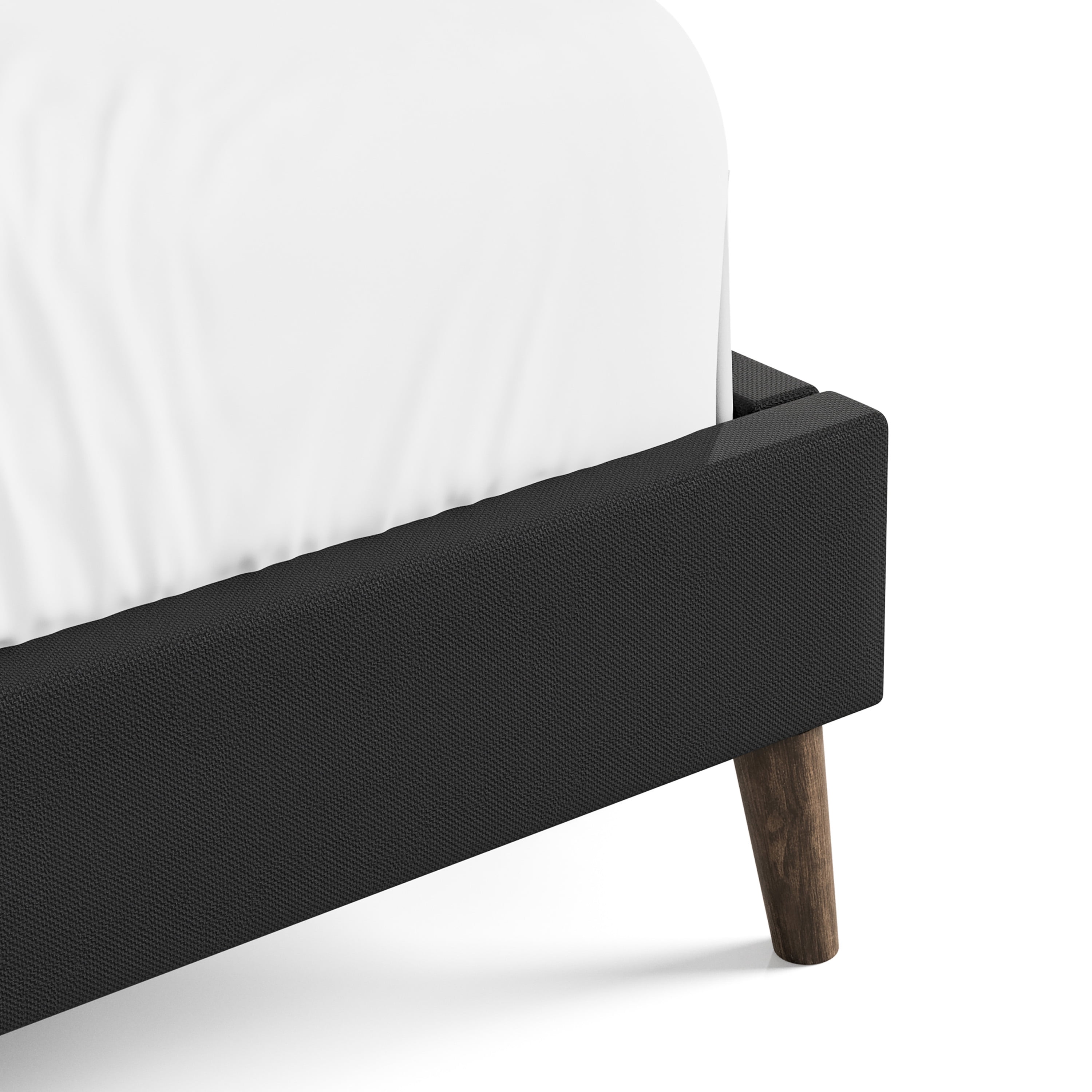 Furniture of America Jovik Adult Queen Wood Panel Bed with Reading Lights, Dark Brown