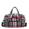 thumbnail image 1 of Vera Bradley Women's Recycled Cotton Weekender Travel Bag Ribbons Plaid, 1 of 1