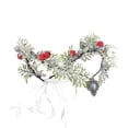 thumbnail image 1 of Bubbmi Corona de flores navideñas Diadema Corona de bosque Hada Diosa Tiara Festival Tocado con para fiesta Mujeres Niñas, 1 of 5