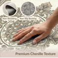 thumbnail image 6 of ODIKA 8'x10' Washable Area Rug Non-Shedding, Easy Care, Cream Beige Traditional Decorative Framing Entryway Waffle Neutral for King Size Bedroom Under Bed, Master Suite, 6 of 7