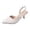 White, variant on Women's Stiletto Heel Pointed Toe Closed Toe Ankle Strap Solid Color High Heels