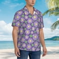 thumbnail image 5 of Fotbe Daisies Flowers Hawaiian Shirt for Men Unisex Summer Beach Casual Short Sleeve Cotton Linen Button Down Shirts-X-Large, 5 of 9