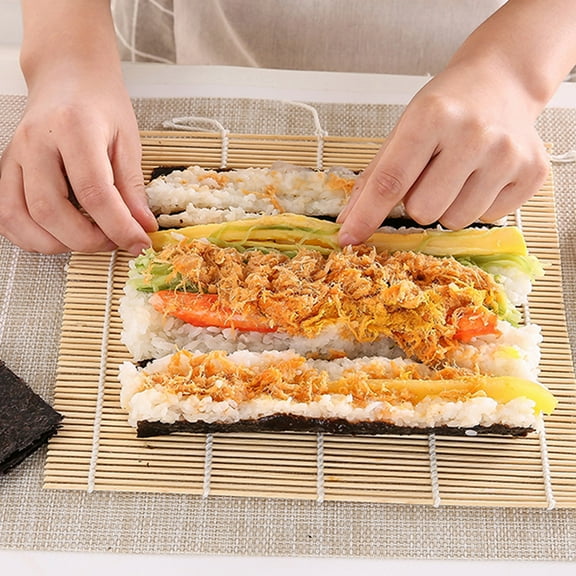 Raindrops Sushi Maker Kit Bamboo Assorted Color 1 Set 9.4x9.4in