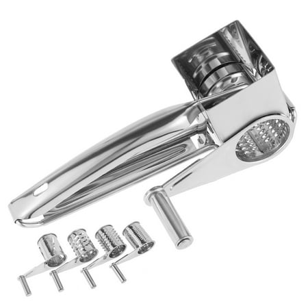 

Pcapzz Rotary Cheese Grater 5 In1 Cheese Grater Hand-Cranked Rotary Cheese Grater Kitchen Tool For Fruit Vegetables Nuts Cheese