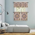 thumbnail image 5 of Boho Southwest Kitchen Curtains Sets for Windows 36 Inch Length, Vintage Country Ethnic Nation Motifs Rod Pocket Window Treatments Tier Curtains and Valances Set for Bedroom/Bathroom, 5 of 8