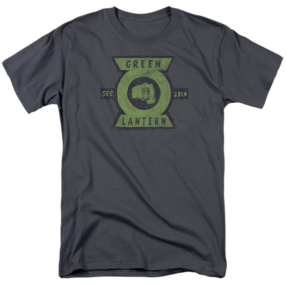 Green Lantern Section S/S Adult 18/1 T-Shirt Charcoal