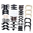 thumbnail image 4 of 48Pcs 16 Different Styles Mustache Stickers Fake Beard Novelty Costume Props, 4 of 8