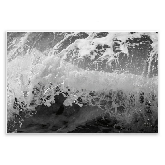 Stupell Industries Pacific Ocean Splash Landscape Photography Unframed Art Print Wall Art, 15 x 10