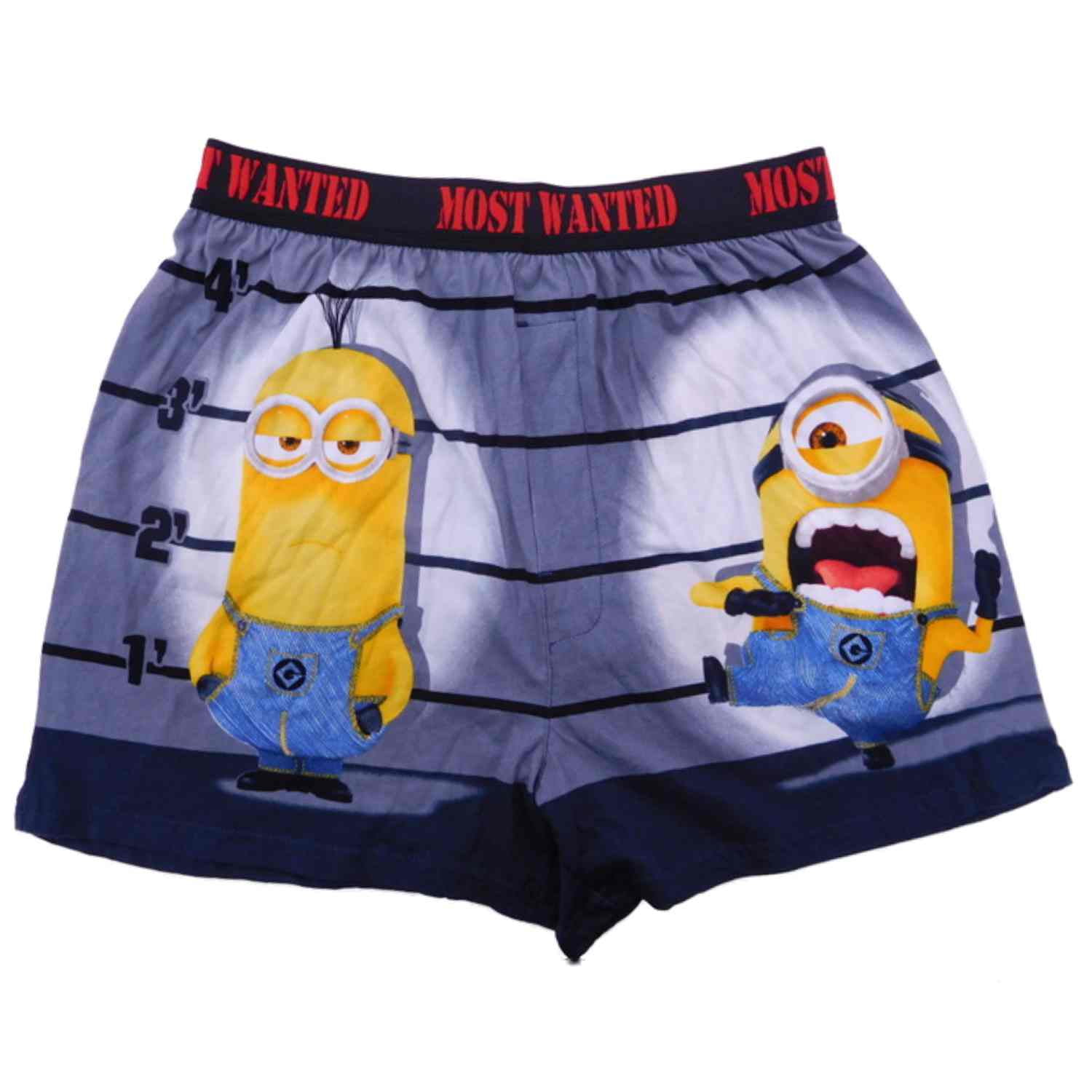 Despicable Me Despicable Me Mens Gray Most Wanted Minions Boxer