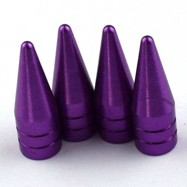 Scienceny Vástago de válvula trasero izquierdo aleación de aluminio diseño Simple a prueba de polvo accesorios de bicicleta tapas de neumáticos Herramientas y ferretería Violeta Scienceny TO008943-06
