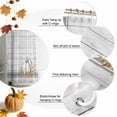 thumbnail image 6 of Shower Curtains for Bathroom-60"x72",White Pumpkin Fall Orange Maple Leaf Waterproof Bath Curtain Grommet Shower Curtain Set, 6 of 7