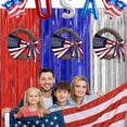 thumbnail image 5 of Independence Day Decorative Garland Props, Star Stripe Printing Cloth Art Wreath Festival Door Wall Hanging Ornament, 5 of 7