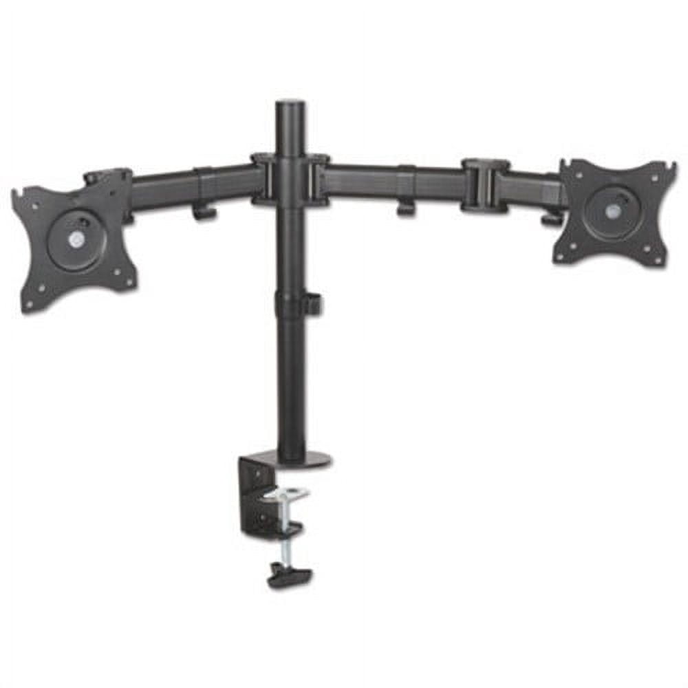 Kantek Mounting Arm for Monitor - Black - 2 Display(s) Supported - 27" Screen Support - 18 lb Load Capacity - 4