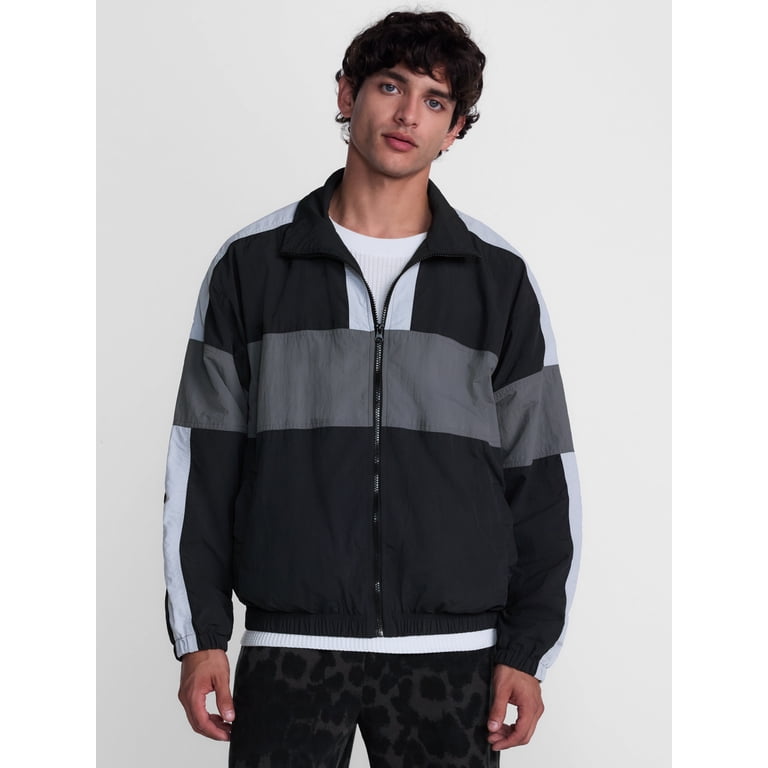 No Boundaries Men's Colorblock Windbreaker Jacket photo 2