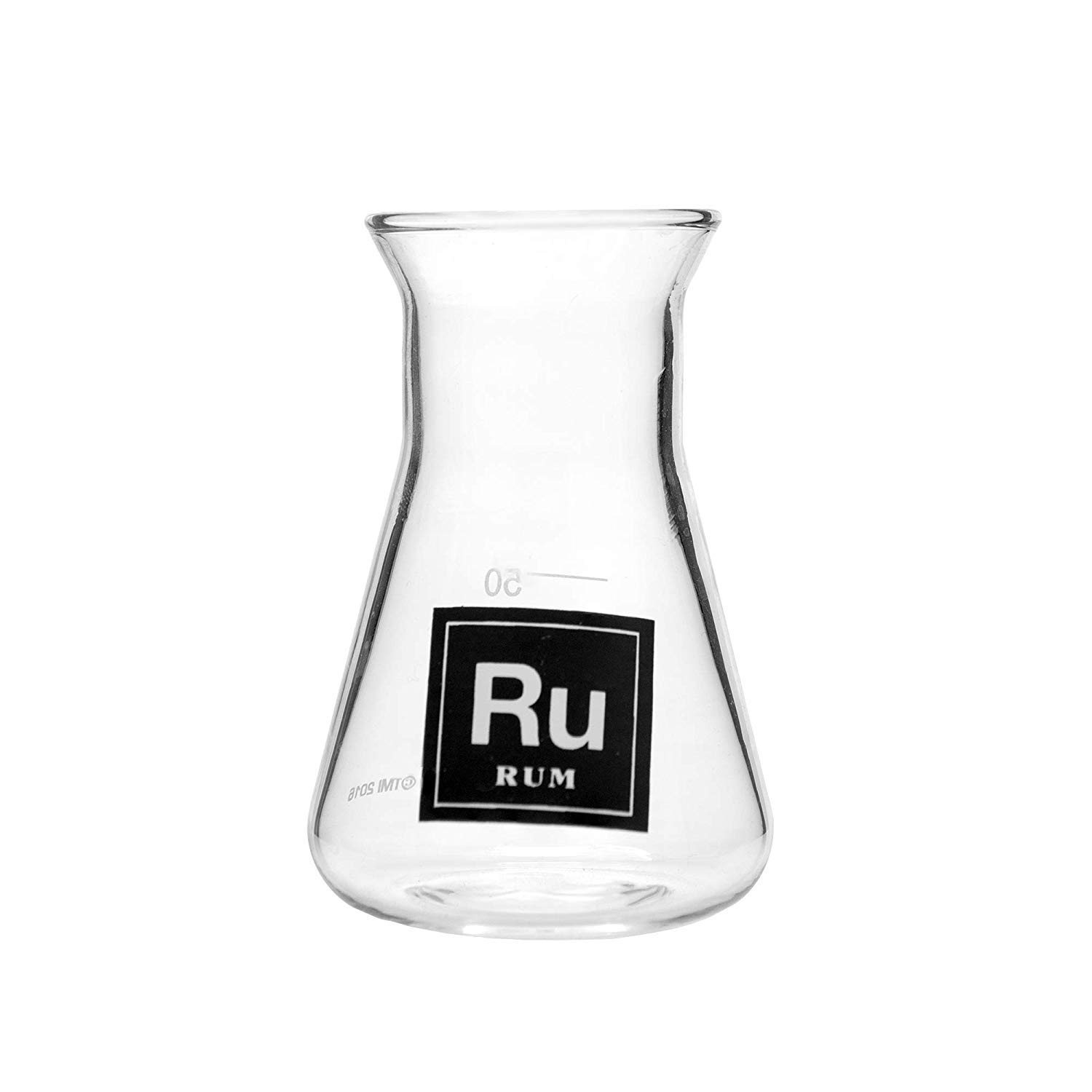 Drink Periodically Laboratory Erlenmeyer Flask Shot Glass 2.75oz (Rum