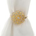 thumbnail image 2 of Home Decor: 4-Pack Magnetic Crystal Flower Curtain Tiebacks, 2 of 5
