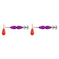 thumbnail image 1 of 2 cebos de pesca con jigging de calamar y anzuelos de pulpo con múltiples agujas Violeta oscura, 1 of 9