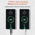 thumbnail image 4 of Cable USB-C ultracorto portátil de carga rápida de 0,25 m, cable USB tipo C de 3 A y 40 W, cable de datos USB C para teléfonos Huawei y Xiaomi, Power BankScvvd, 4 of 4