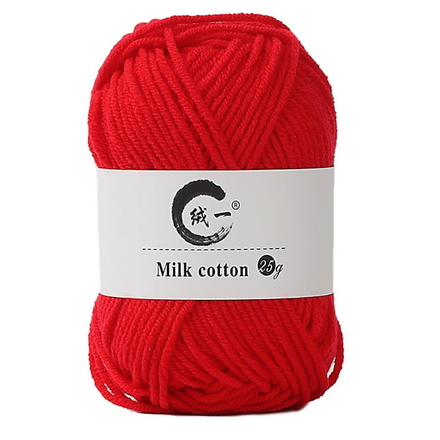 Colorful Hand Knitting 25g Knitting Crochet Milk Soft Baby Cotton Wool Yarn