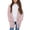 Gtops89-Pink, variant on xaweyi Girls Fleece Jackets Winter Coats Warm Cosy Long Sleeve Open Front Plush Casual Outwear School Coats Lightweight Jackets,Sizes 9-10 Years