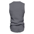 thumbnail image 4 of BADHUB Mens Ribbed Tank Tops Big and Tall Workout Cew Neck Sleeveless Shirts Solid Color Basic Cotton Summer Vest Clearance Dark Gray L, 4 of 7